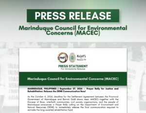 Prayer Rally for Justice and Rehabilitation: Release the DENR Communication Now!